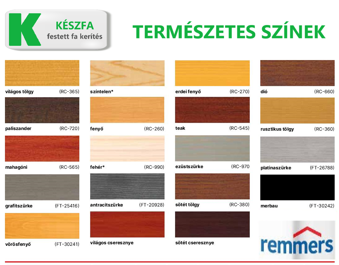 természetes fa kerítés színek minőségi fa felületkezelés