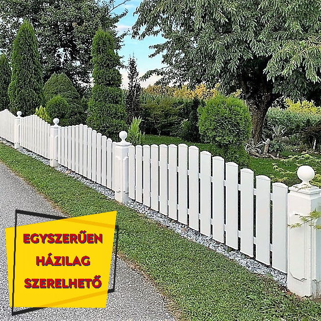 Hagyományos jellegű műanyag kerítések házilag pvc kerítés egyszerű szereléssel