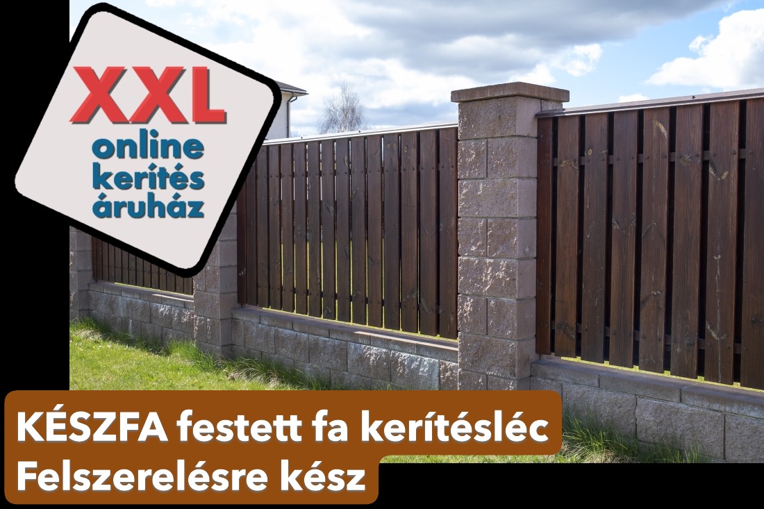 fa kerítés festve fa kerítésléc minőségi favédelemmel