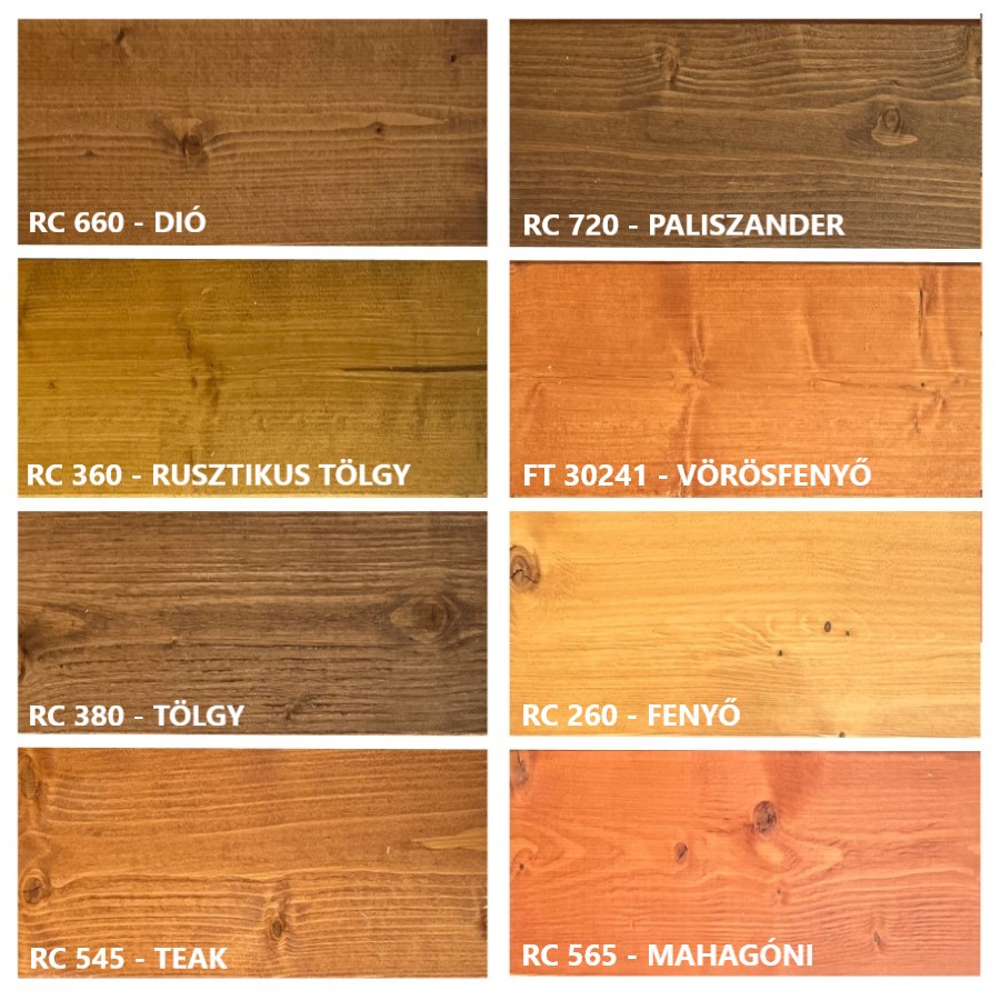 fa kerítésléc színek