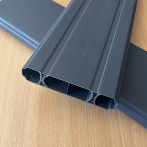 MPVC Rustica antracit 12 cm-es műanyag profil