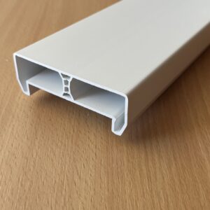 MPVC Touch fehér műanyag erkély/teraszkorlát könyöklő