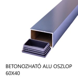 betonozható alumínium oszlop
