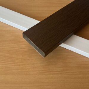 sötét dió színű alu kerítés elem