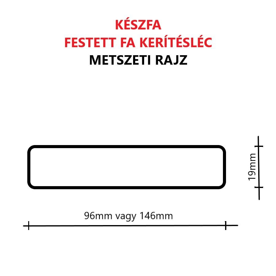 fa kerítésléc keresztmetszete