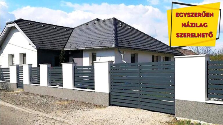 gondozásmentes acéllemez és alumínium kerítés profil elemek